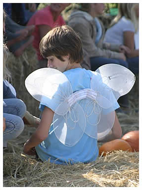Montessori student as butterfly