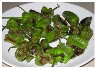 pan roasted padron peppers