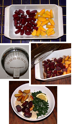 Debbie's roasted red and golden beets