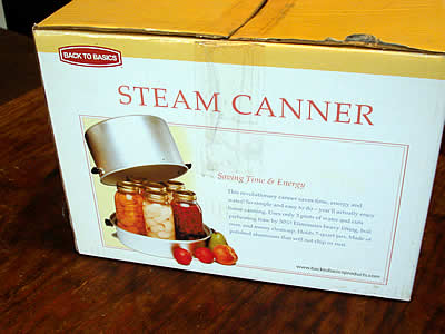 The steam canner box
