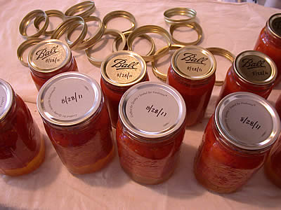 Once cooled, remove the rings; don't forget to date them!
