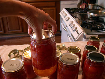 Testing the seal (lift jar by the lid without the ring)